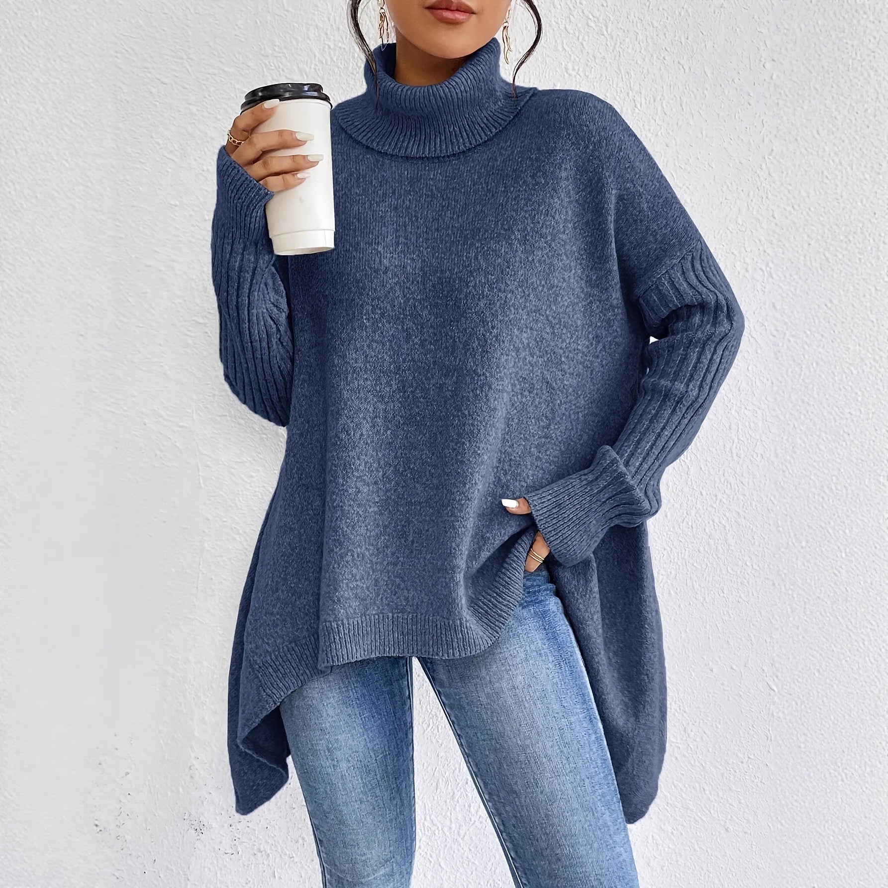 Cashmere Turtleneck Sweater for Women | Cozy Knit Design | Winter Essential for Cold Weather Wear