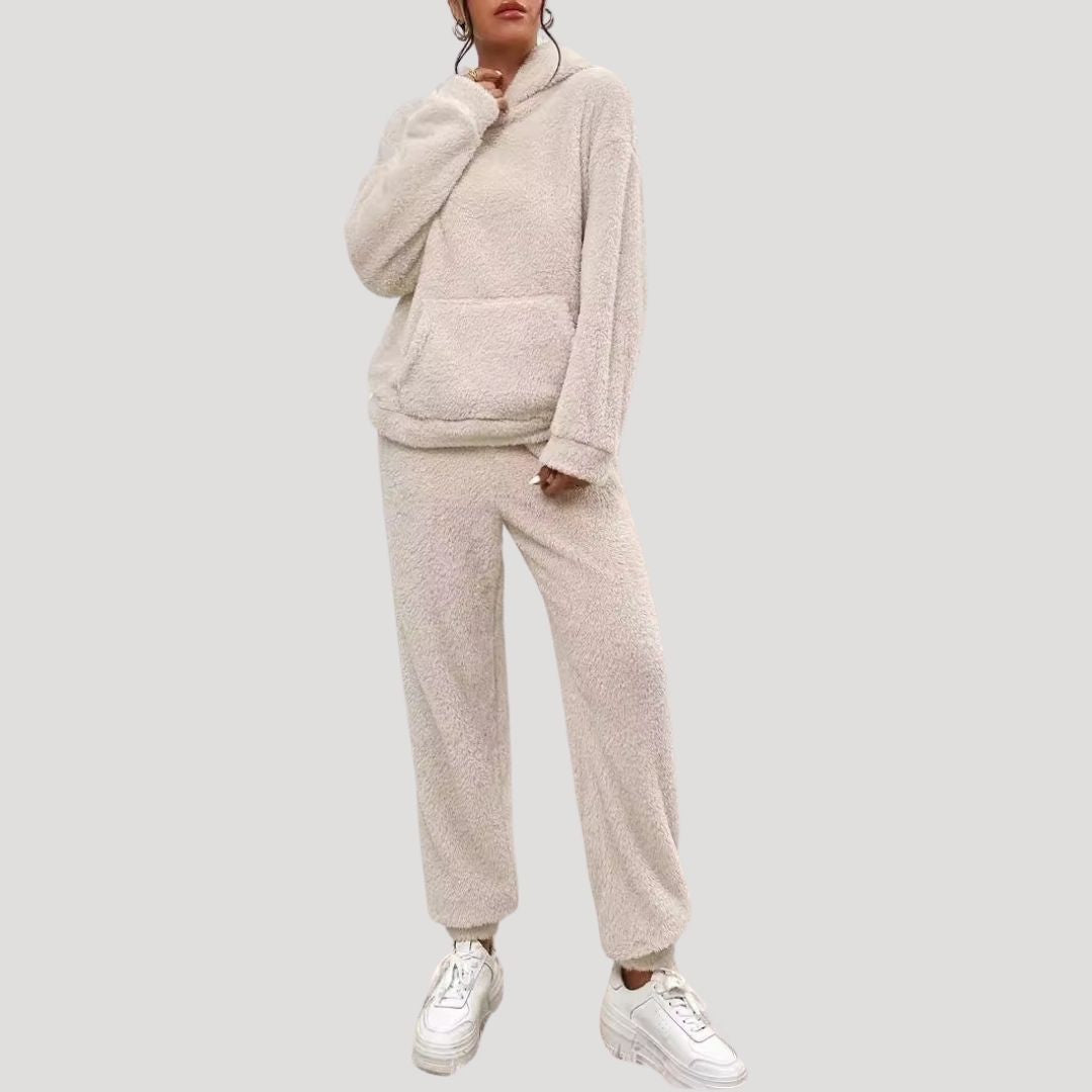 Cozy Women's Hooded Lounge Set | Soft Fabric | Spring Style | Comfortable Home Wear for Relaxation and Leisure