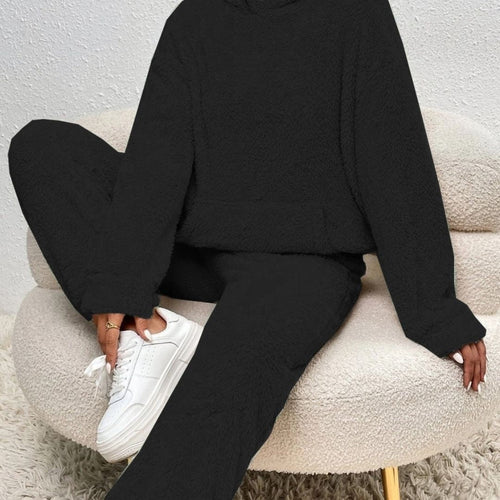 Cozy Women's Hooded Lounge Set | Soft Fabric | Spring Style | Comfortable Home Wear for Relaxation and Leisure