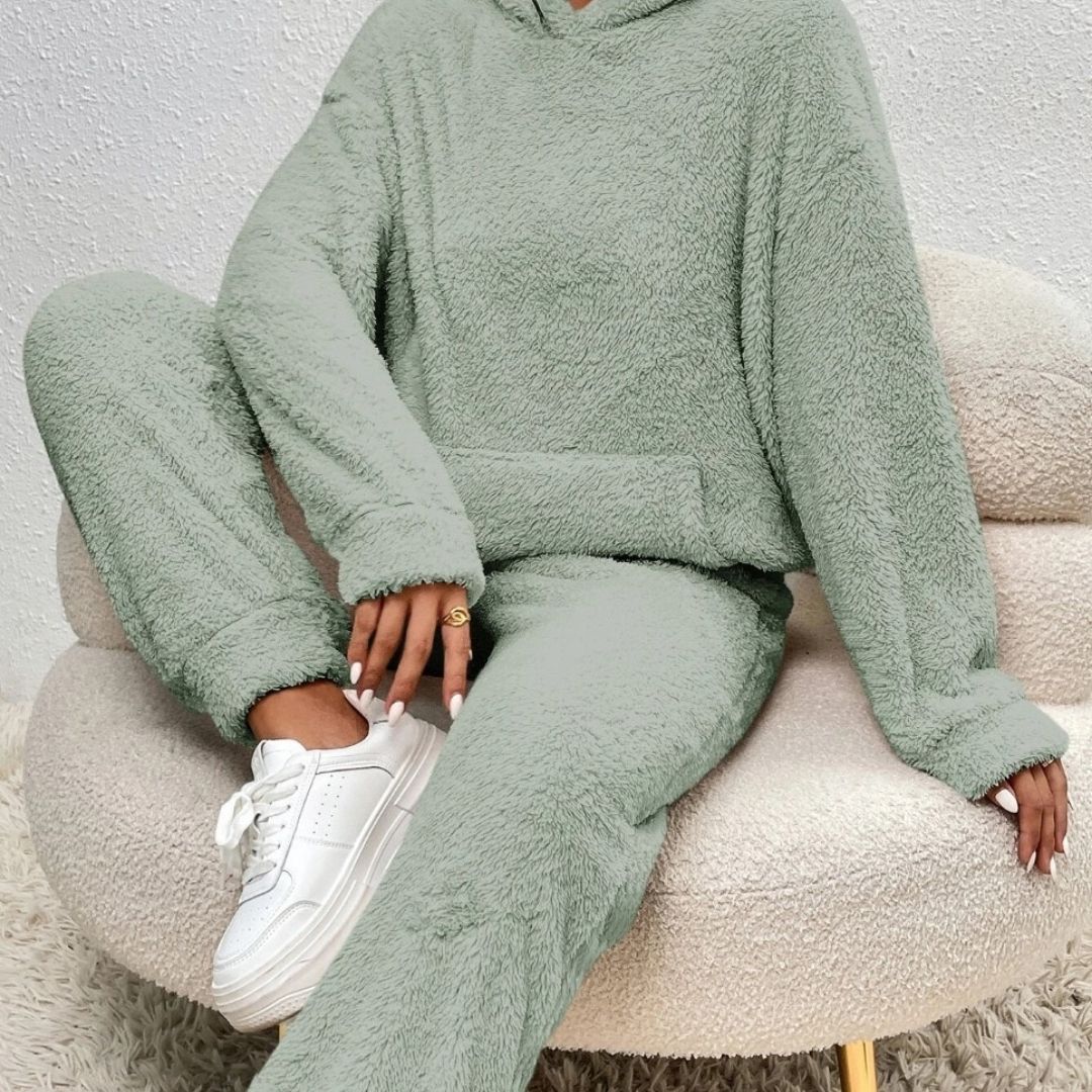 Cozy Women's Hooded Lounge Set | Soft Fabric | Spring Style | Comfortable Home Wear for Relaxation and Leisure