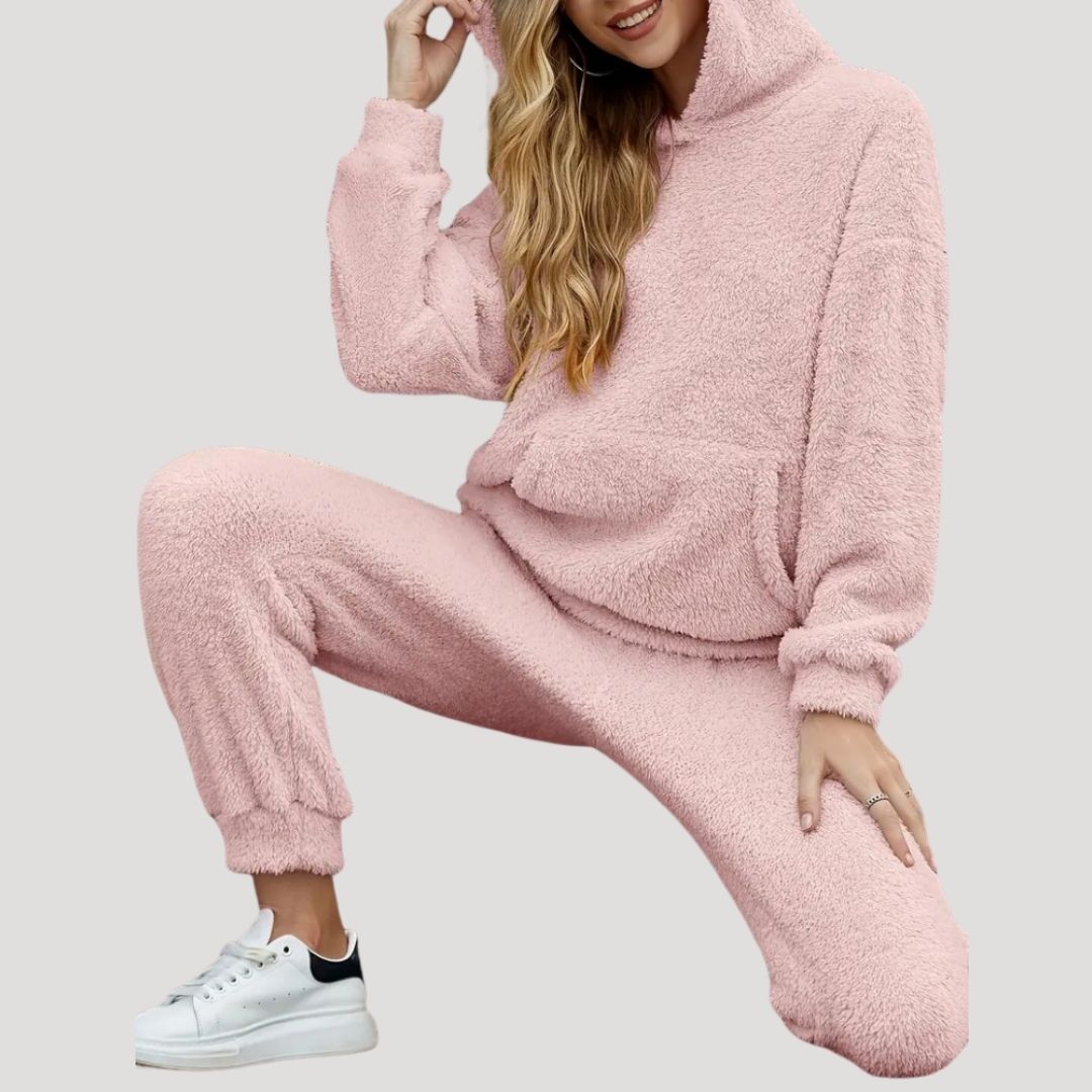 Cozy Women's Hooded Lounge Set | Soft Fabric | Spring Style | Comfortable Home Wear for Relaxation and Leisure