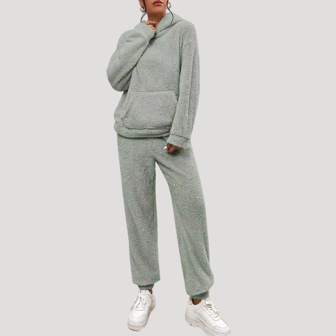 Cozy Women's Hooded Lounge Set | Soft Fabric | Spring Style | Comfortable Home Wear for Relaxation and Leisure