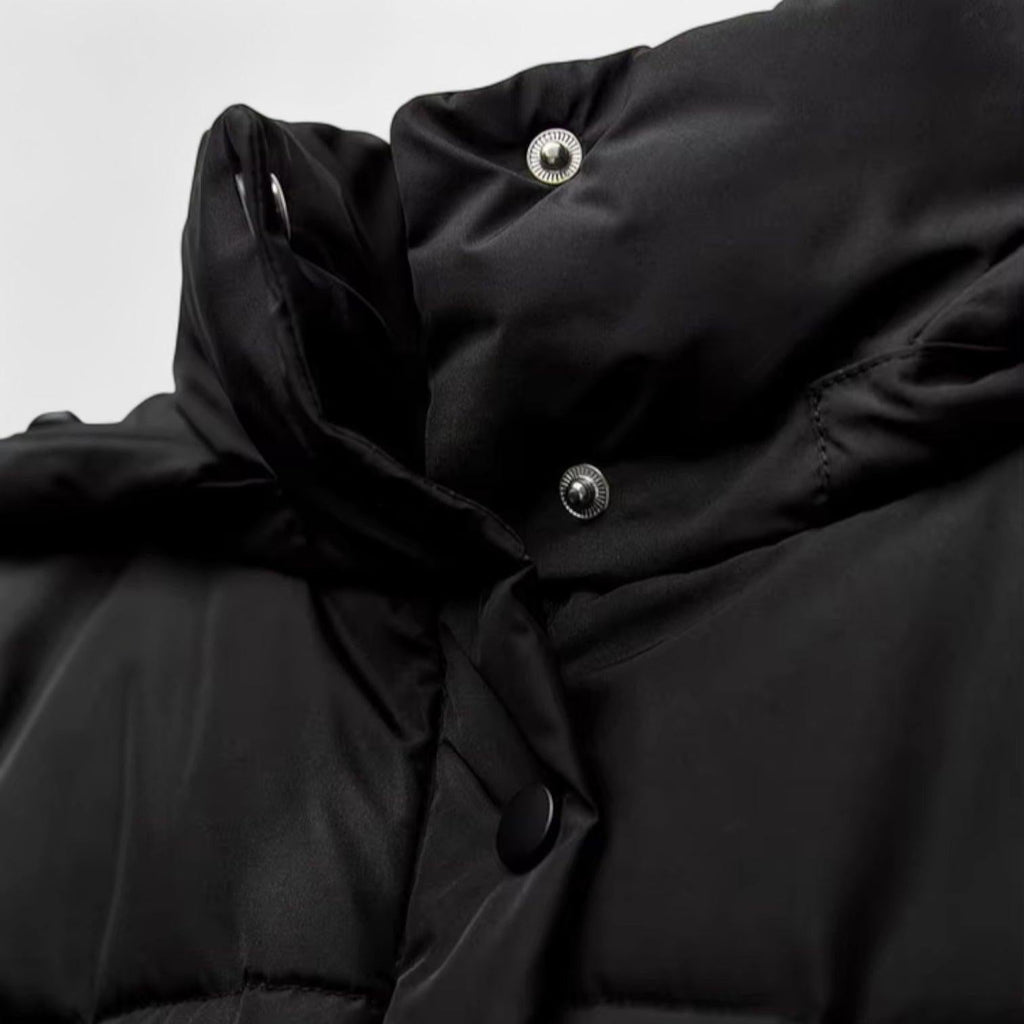 Women's Insulated Hooded Short Puffer Jacket - Lightweight, Casual Cold Weather Outerwear