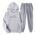 Women's Cotton Relaxed Fit Hoodie and Pants Set | Comfortable Loungewear for Casual Wear and Relaxation