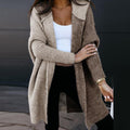 Women's Open Front Cardigan - Soft Knit Fabric, Relaxed Fit, Casual Layer for Everyday Wear