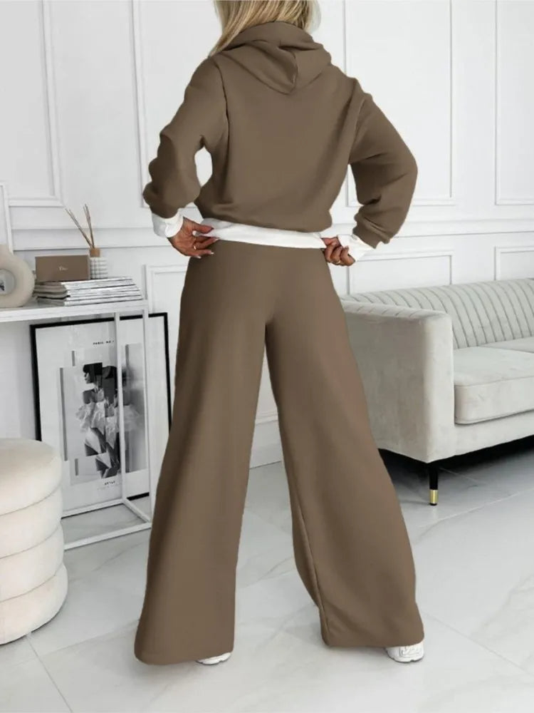 Women's Soft Cotton Relaxed Fit Two Piece Lounge Set for Casual Comfort and Everyday Wear