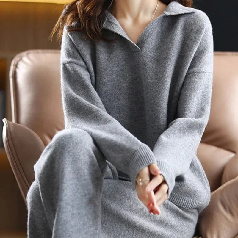 Women's Winter Lounge Set | Cozy Fabric | Relaxed Fit Sleepwear and Loungewear Outfit