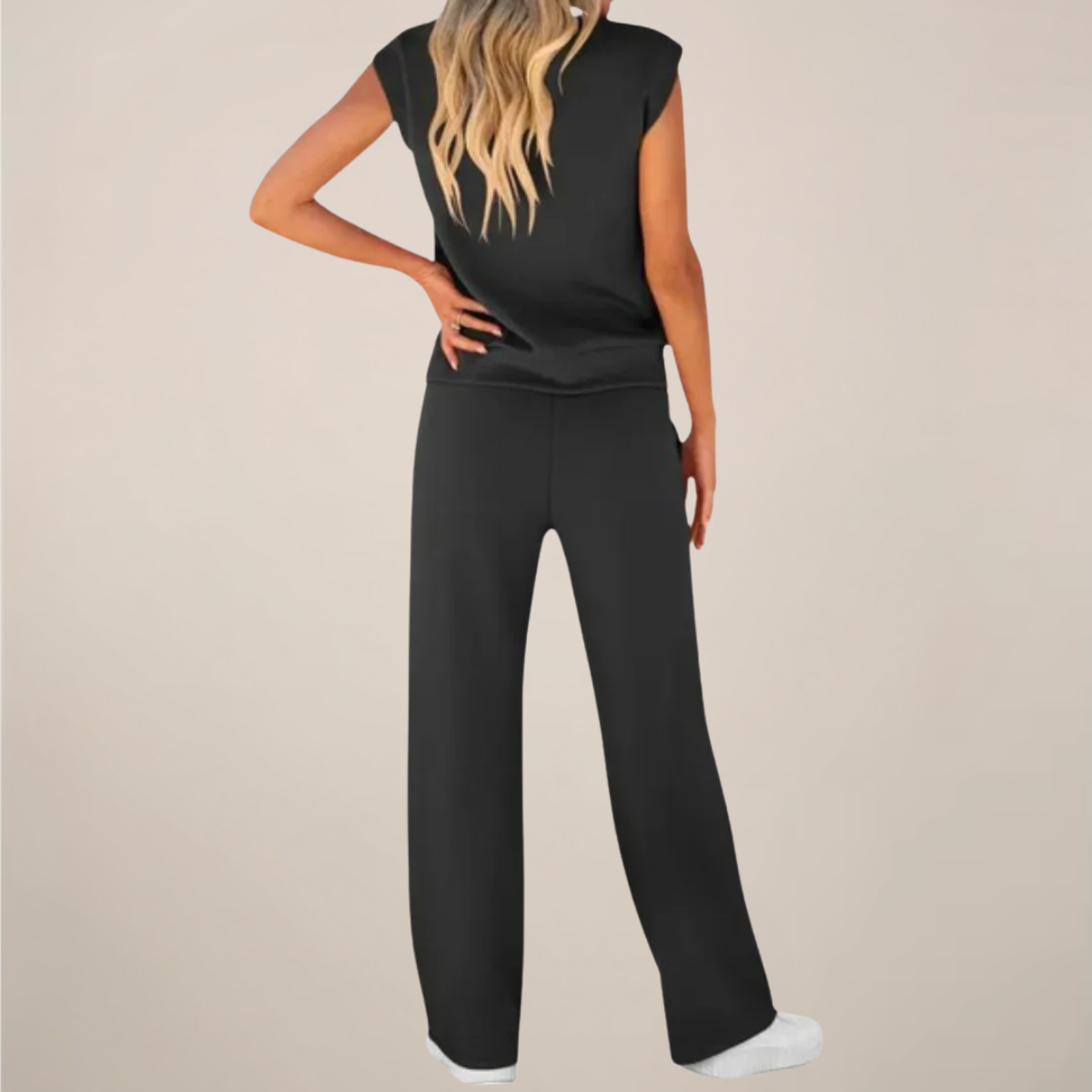 Women's Lightweight Drawstring Pants Set - Casual Spring Style for Everyday Wear