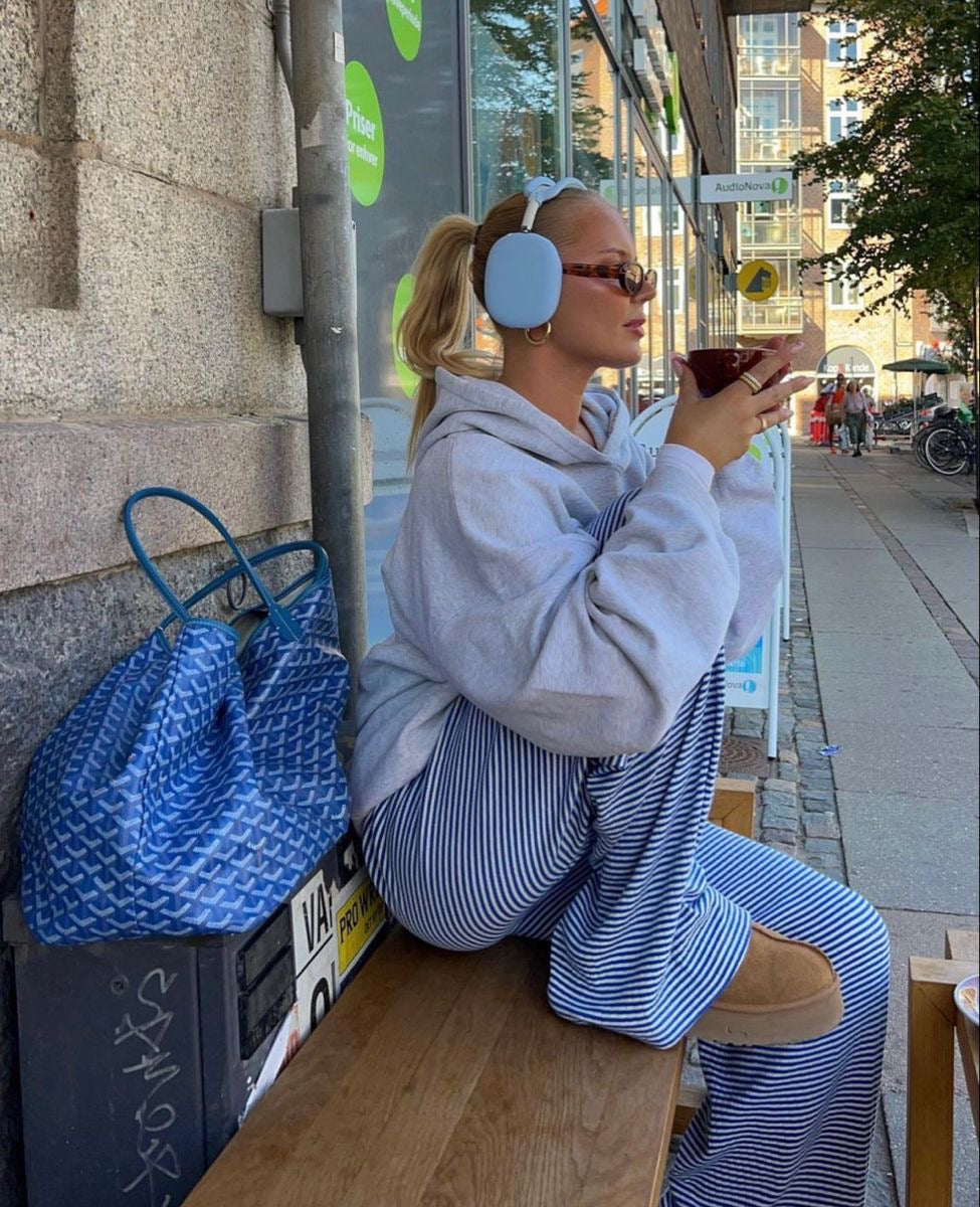 Women's Lightweight Cotton Striped Relaxed Pants | Casual Spring Fashion | Comfortable Everyday Wear