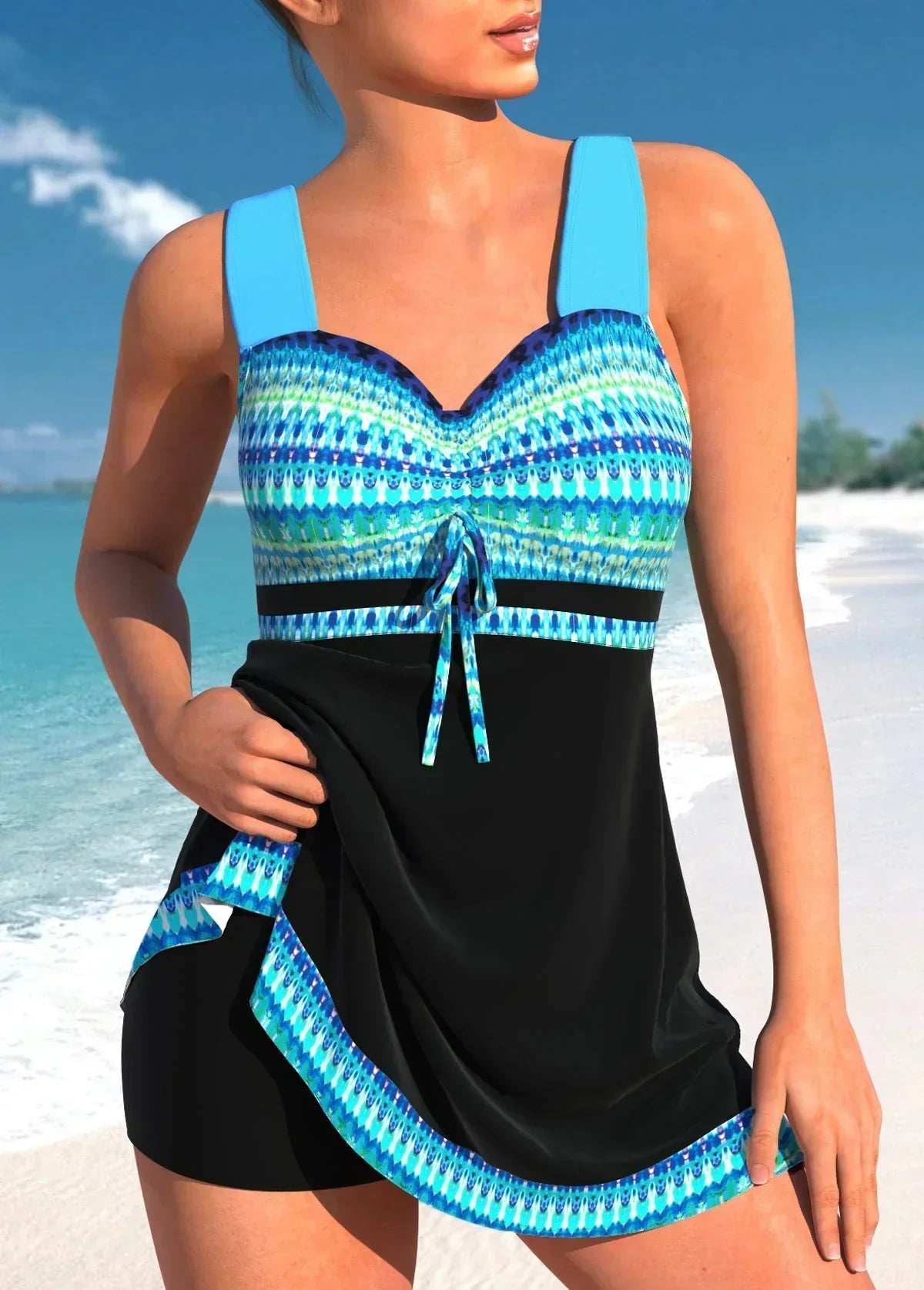 Women's Lightweight Summer Swim Dress - Comfortable Swimsuit for Beach and Pool Wear
