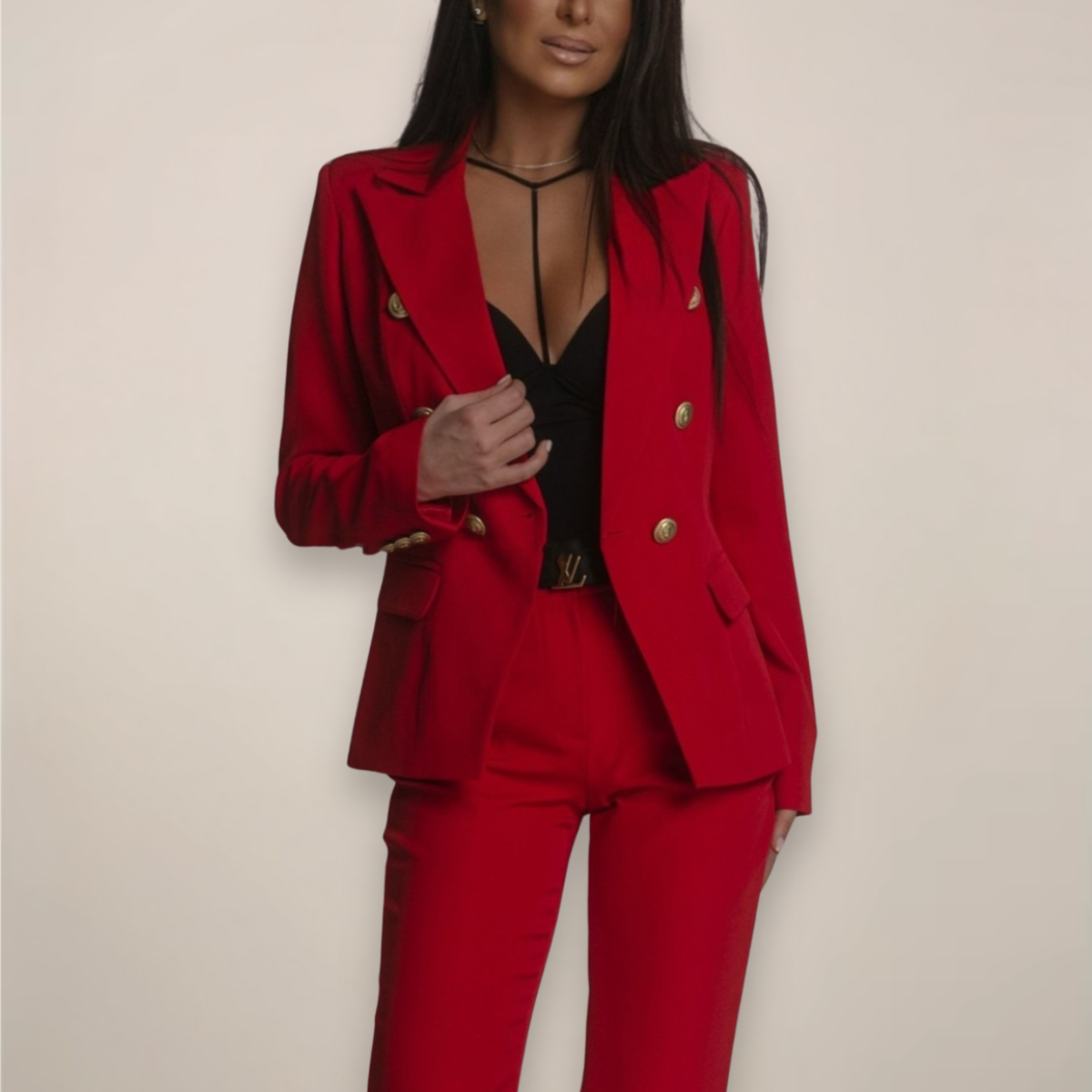 Women's Tailored Blazer Suit Set | Two-Piece Professional Attire | Office or Event Wear | Classic Fit, Versatile Design