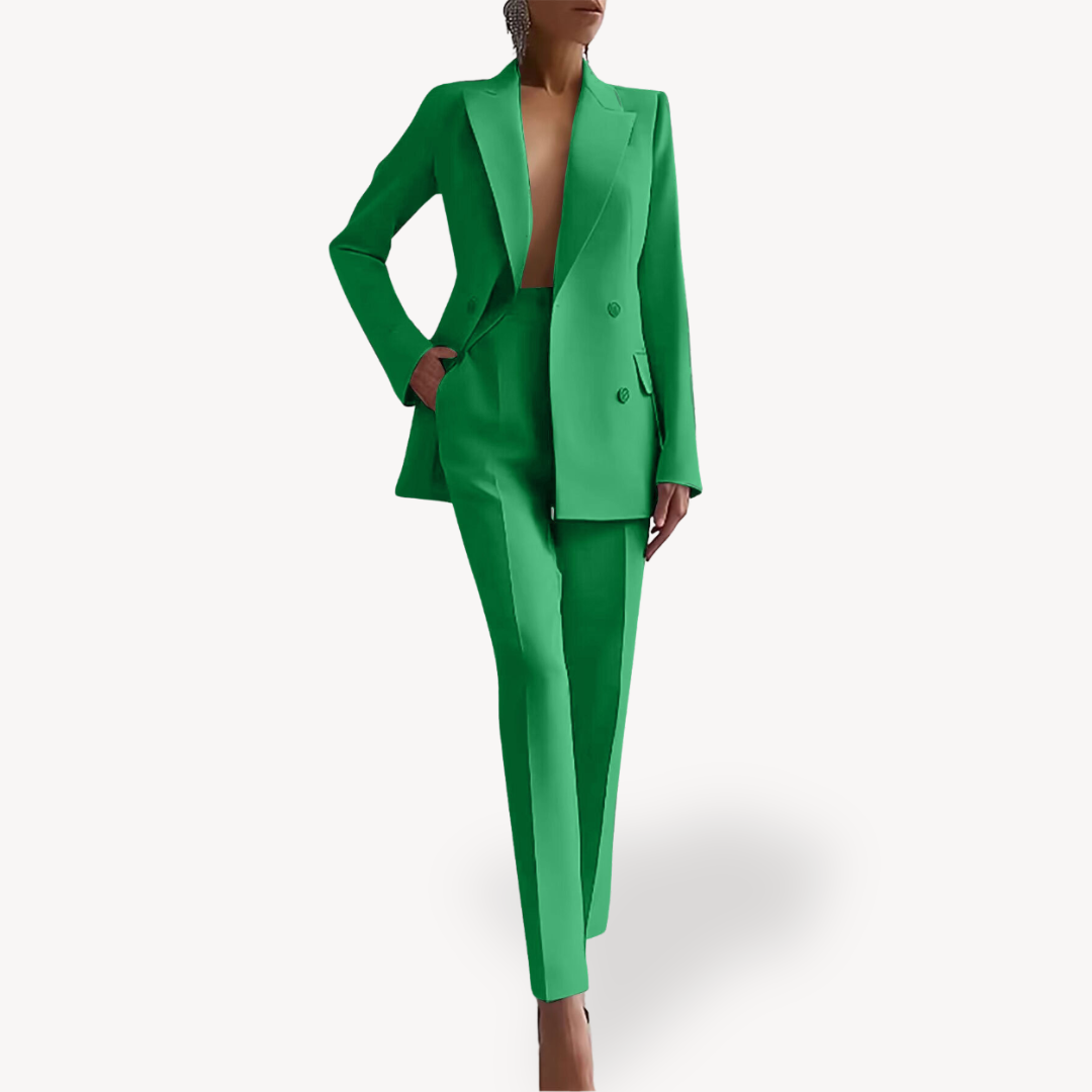 Women's Tailored Blazer and Trouser Suit Set | Elegant Design | Professional Office Wear | Versatile Fit for Work or Events