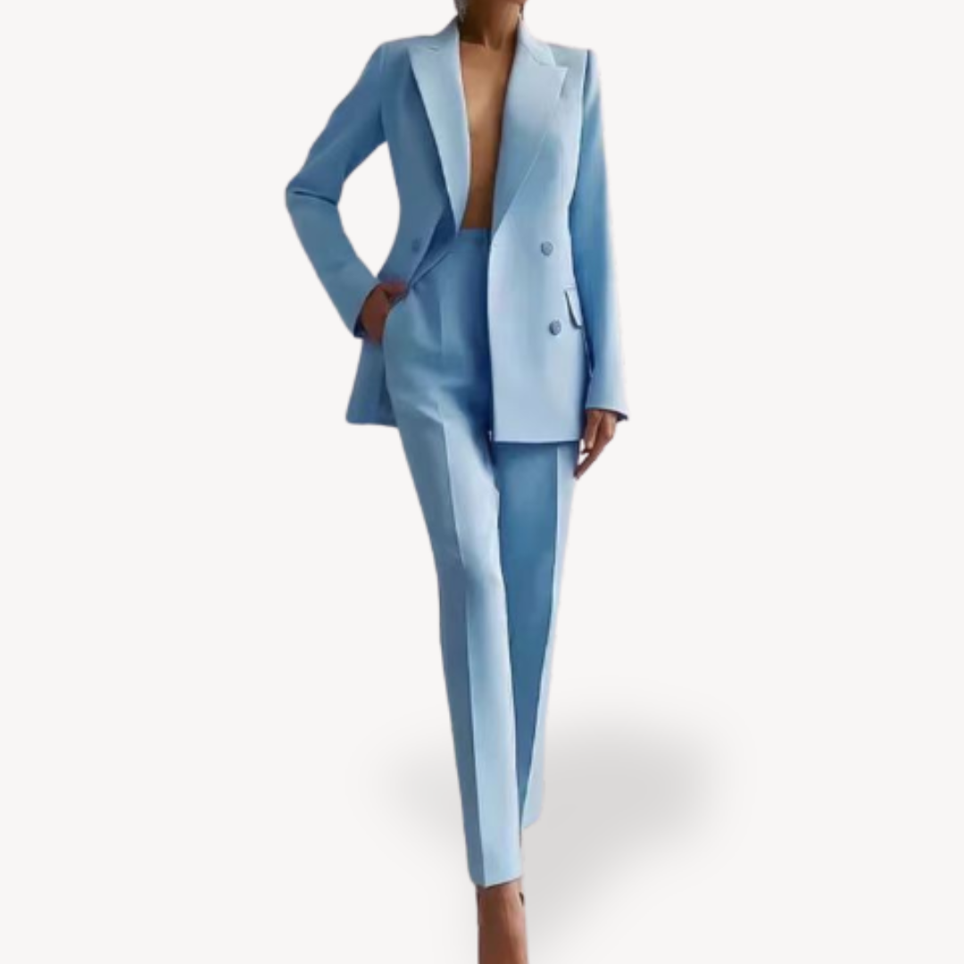Women's Tailored Blazer and Trouser Suit Set | Elegant Design | Professional Office Wear | Versatile Fit for Work or Events