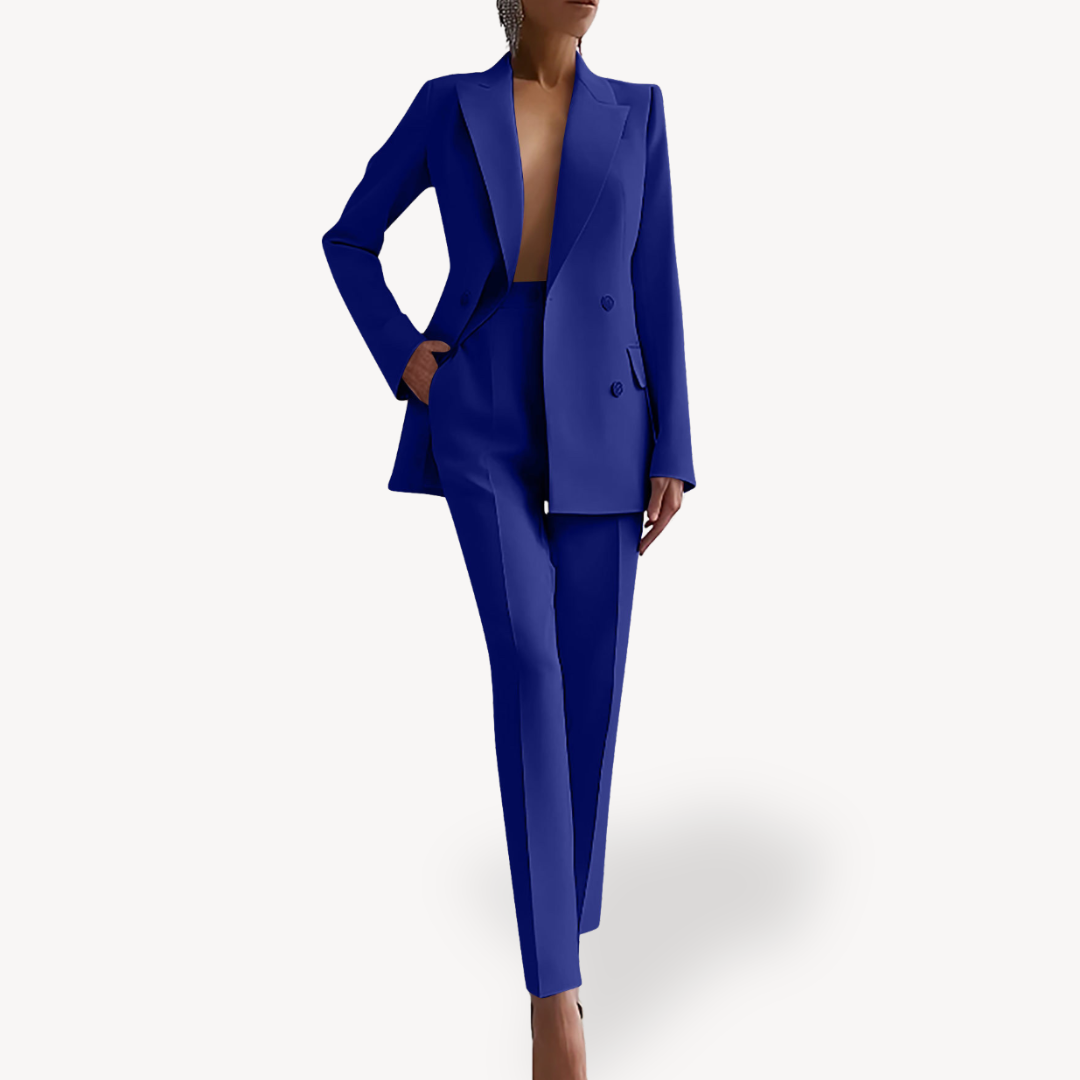 Women's Tailored Blazer and Trouser Suit Set | Elegant Design | Professional Office Wear | Versatile Fit for Work or Events