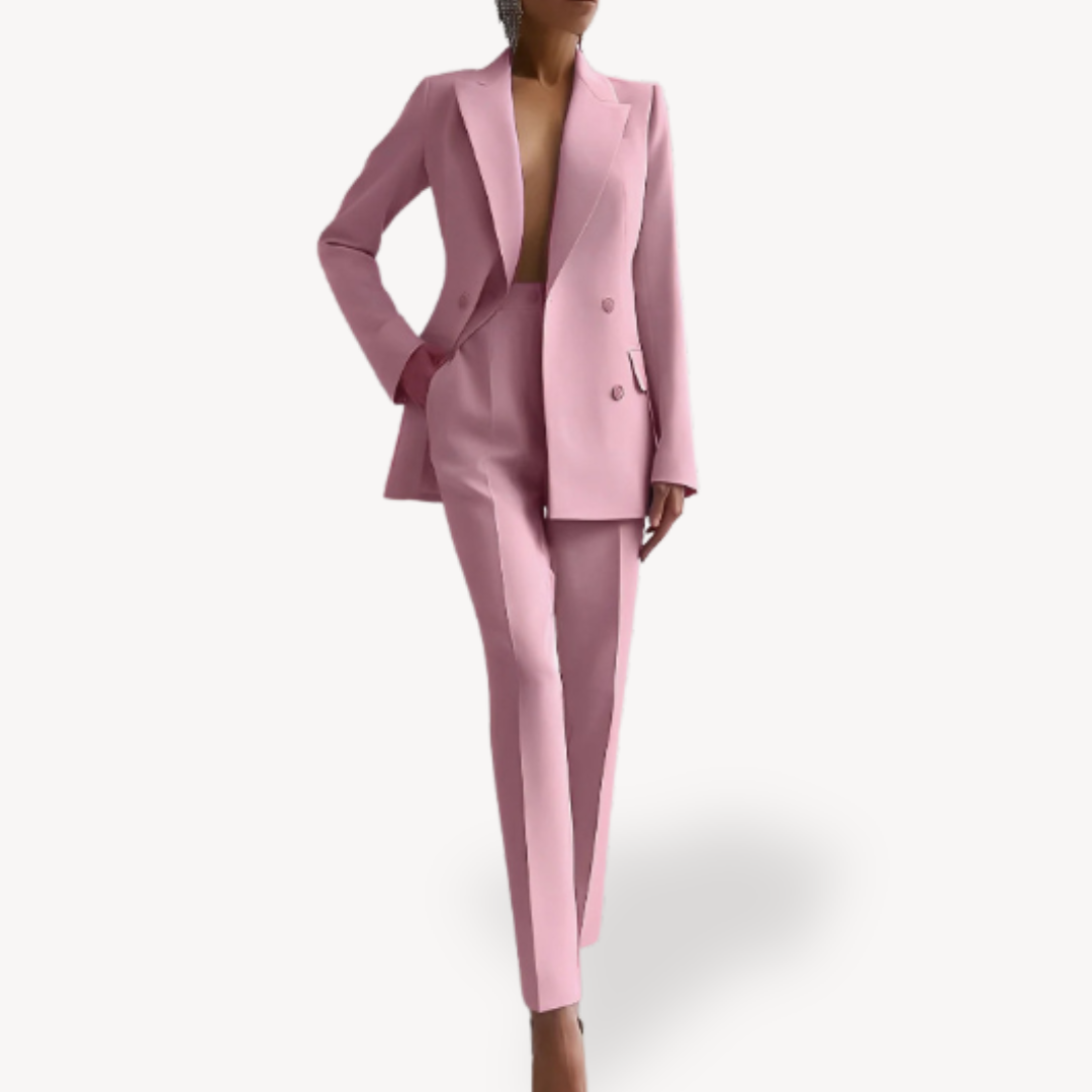 Women's Tailored Blazer and Trouser Suit Set | Elegant Design | Professional Office Wear | Versatile Fit for Work or Events