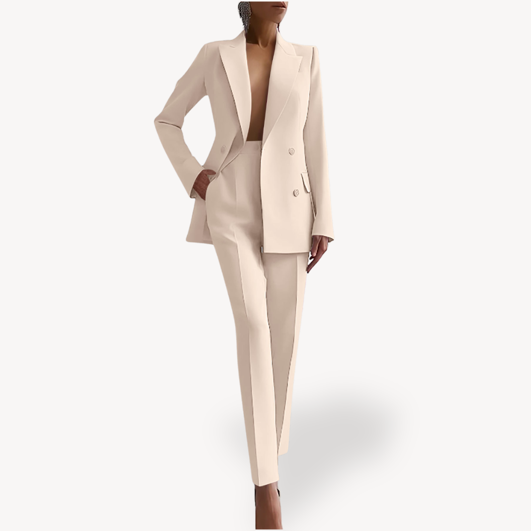 Women's Tailored Blazer and Trouser Suit Set | Elegant Design | Professional Office Wear | Versatile Fit for Work or Events