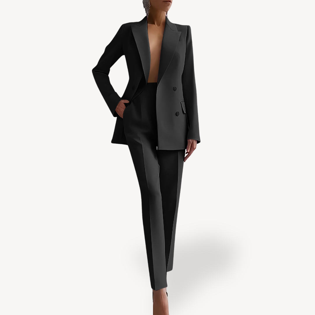 Women's Tailored Blazer and Trouser Suit Set | Elegant Design | Professional Office Wear | Versatile Fit for Work or Events