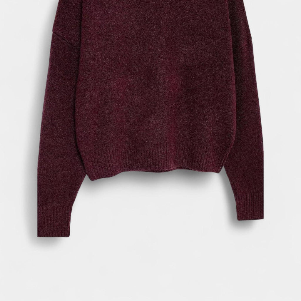 Wool Turtleneck Sweater for Women - Soft Knit Casual Jumper for Layering and Daily Wear