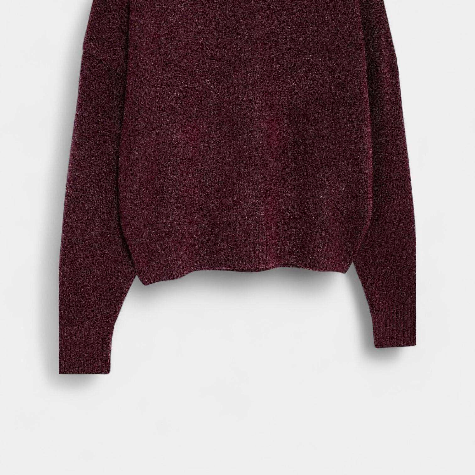 Wool Turtleneck Sweater for Women - Soft Knit Casual Jumper for Layering and Daily Wear