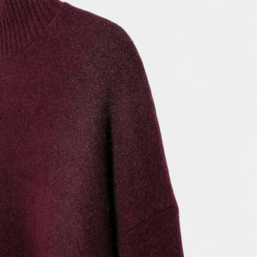 Wool Turtleneck Sweater for Women - Soft Knit Casual Jumper for Layering and Daily Wear