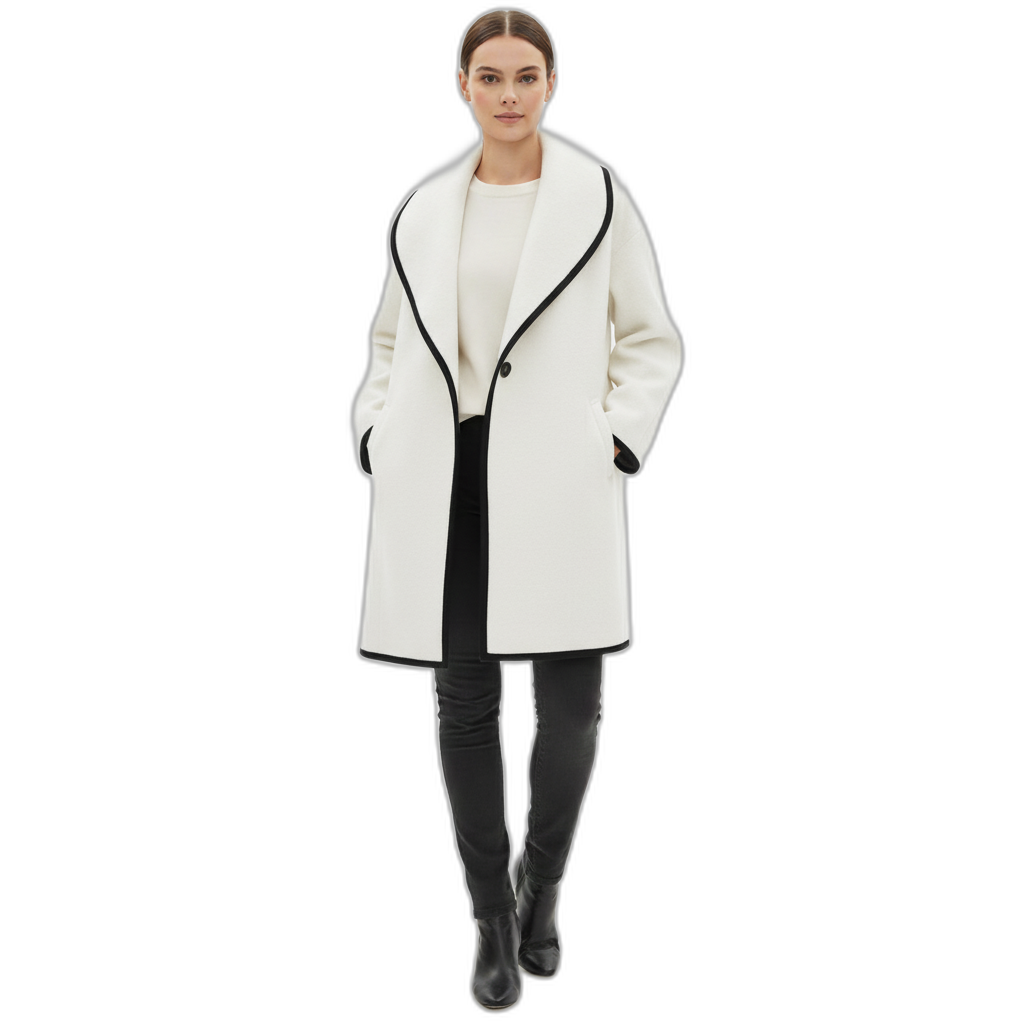 Wool Women's Coat - Classic Design - Warm Outerwear for Fall and Winter - Stylish and Comfortable