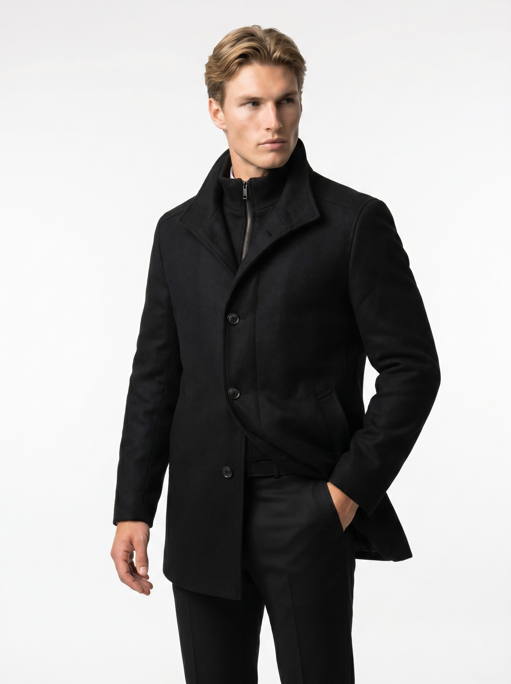 Men's Waterproof Insulated Winter Jacket with Adjustable Cuffs for Cold Weather Outdoor Activities