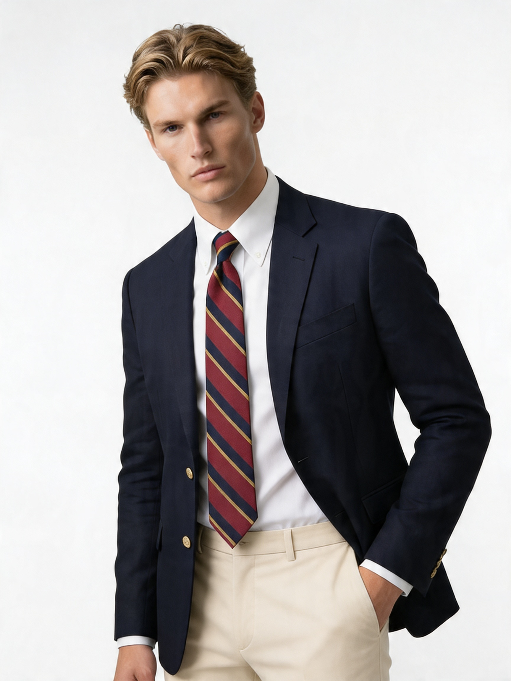 Men's Lightweight Tailored Blazer Jacket - Smart Casual Style for Work or Events - Ideal for Spring Wear