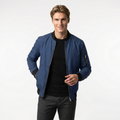Men's Slim Fit Lightweight Zip-Up Bomber Jacket with Pockets - Casual Everyday Wear