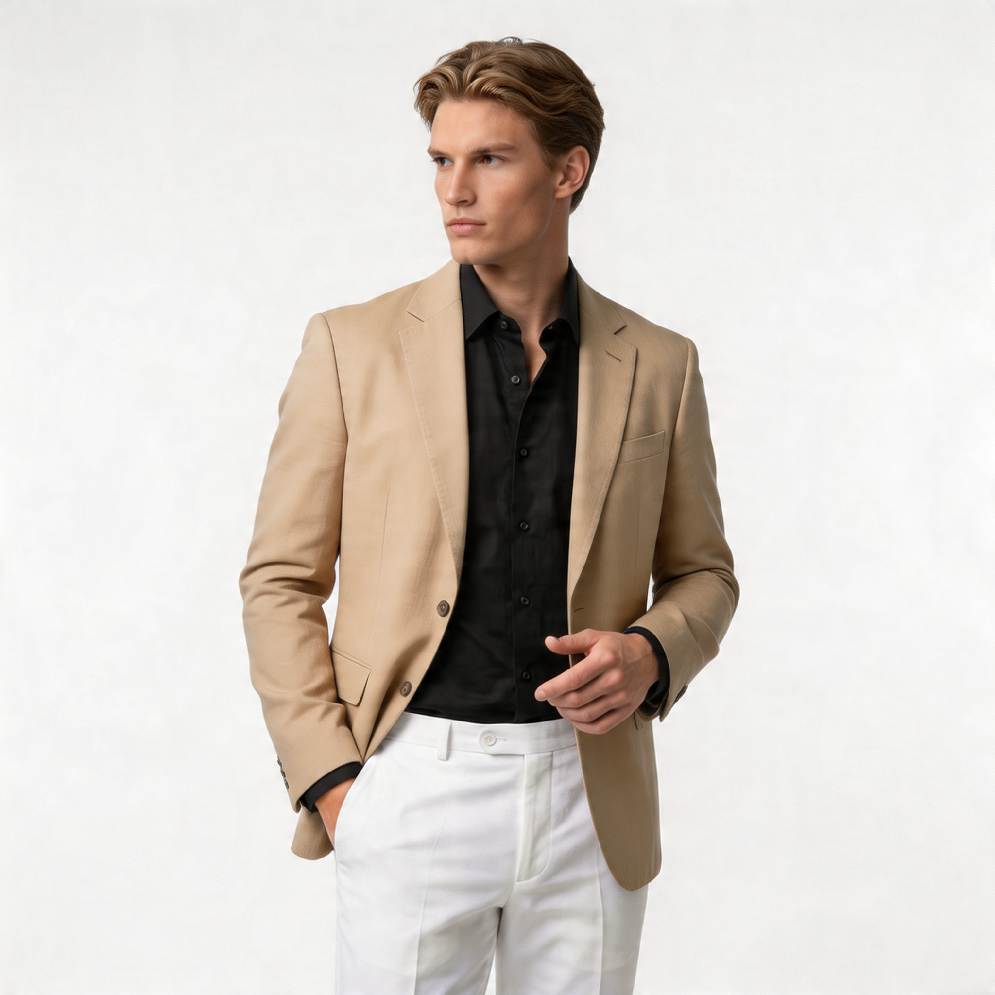 Men's Lightweight Textured Blazer | Tailored Fit | Smart-Casual Jacket for Versatile Wear
