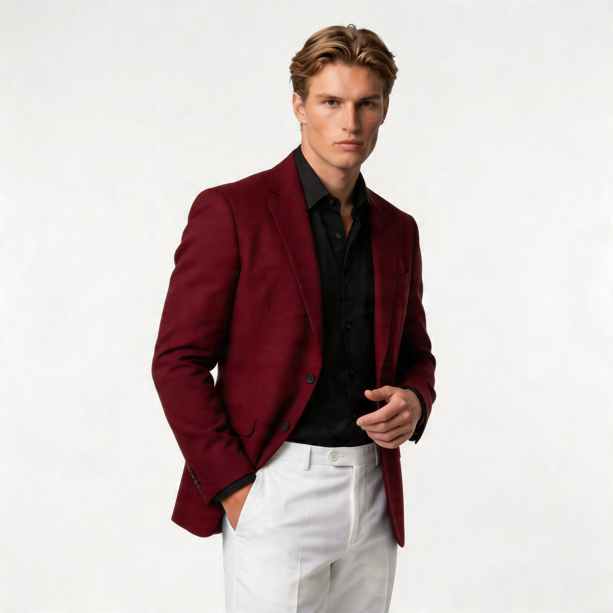 Men's Lightweight Textured Blazer | Tailored Fit | Smart-Casual Jacket for Versatile Wear