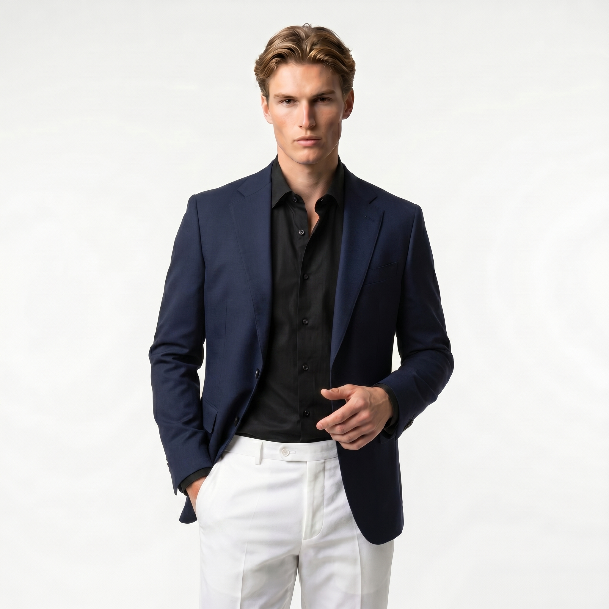 Men's Lightweight Textured Blazer | Tailored Fit | Smart-Casual Jacket for Versatile Wear