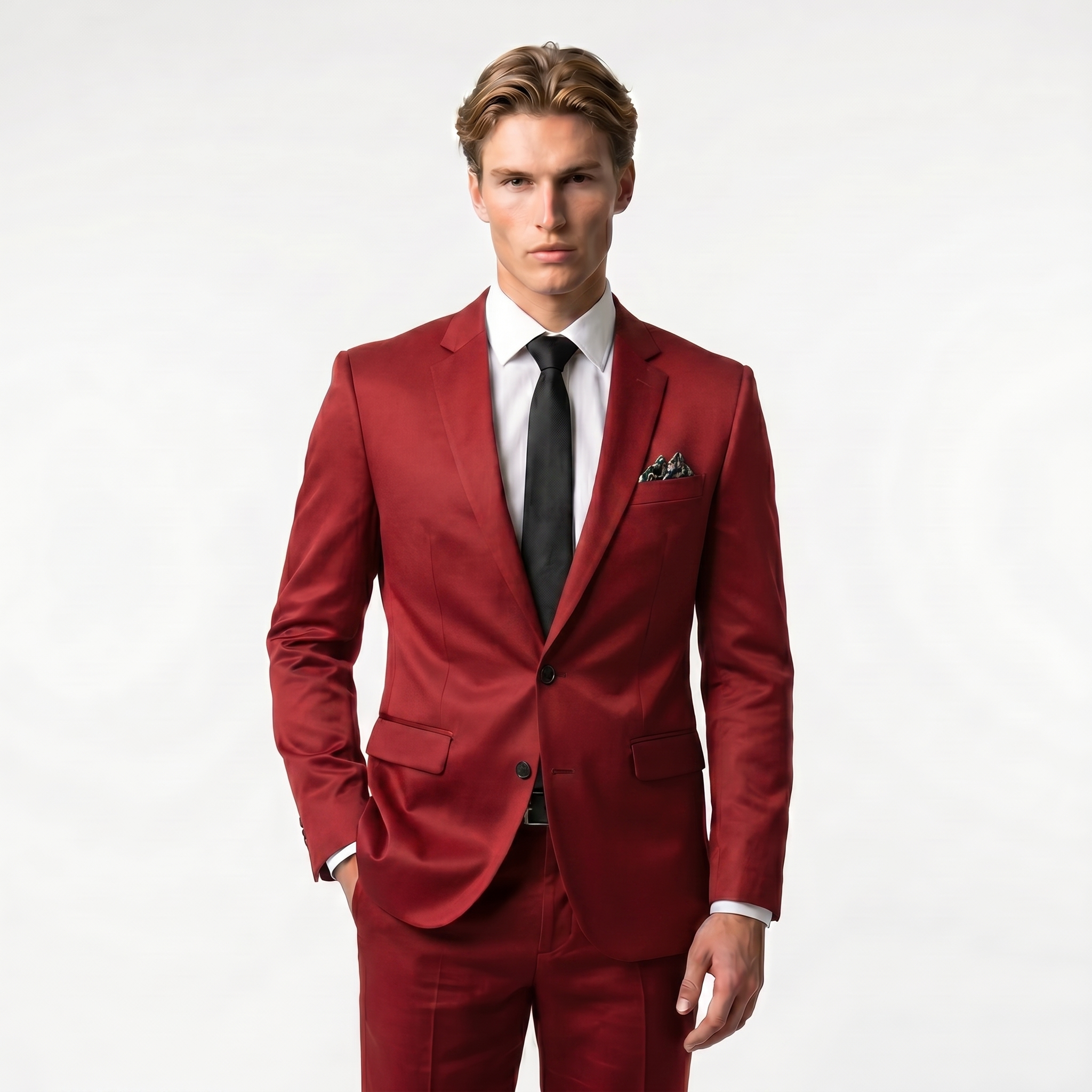 Men's Tailored Single Breasted Blazer - Lightweight Fabric, Classic Fit, Formal Suit Jacket for Business and Events