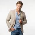 Men's Lightweight Casual Blazer - Modern Fit - Ideal for Smart Casual Events and Everyday Wear