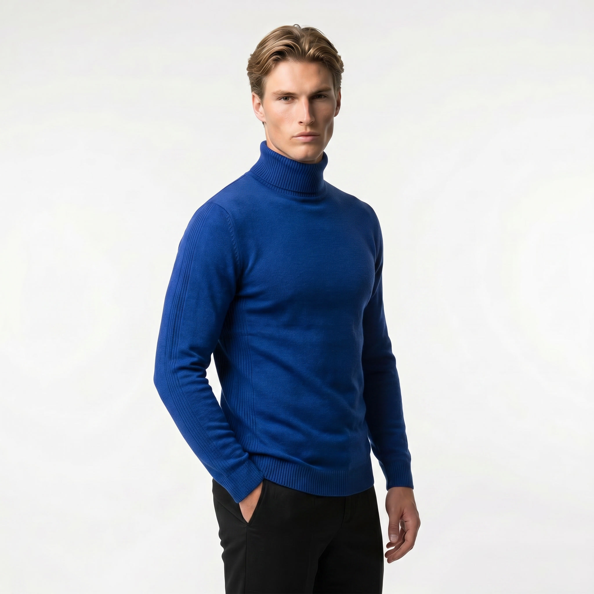 Men's Turtleneck Sweater | Soft Knit Fabric | Casual Everyday Wear | Comfortable Fit for All Seasons