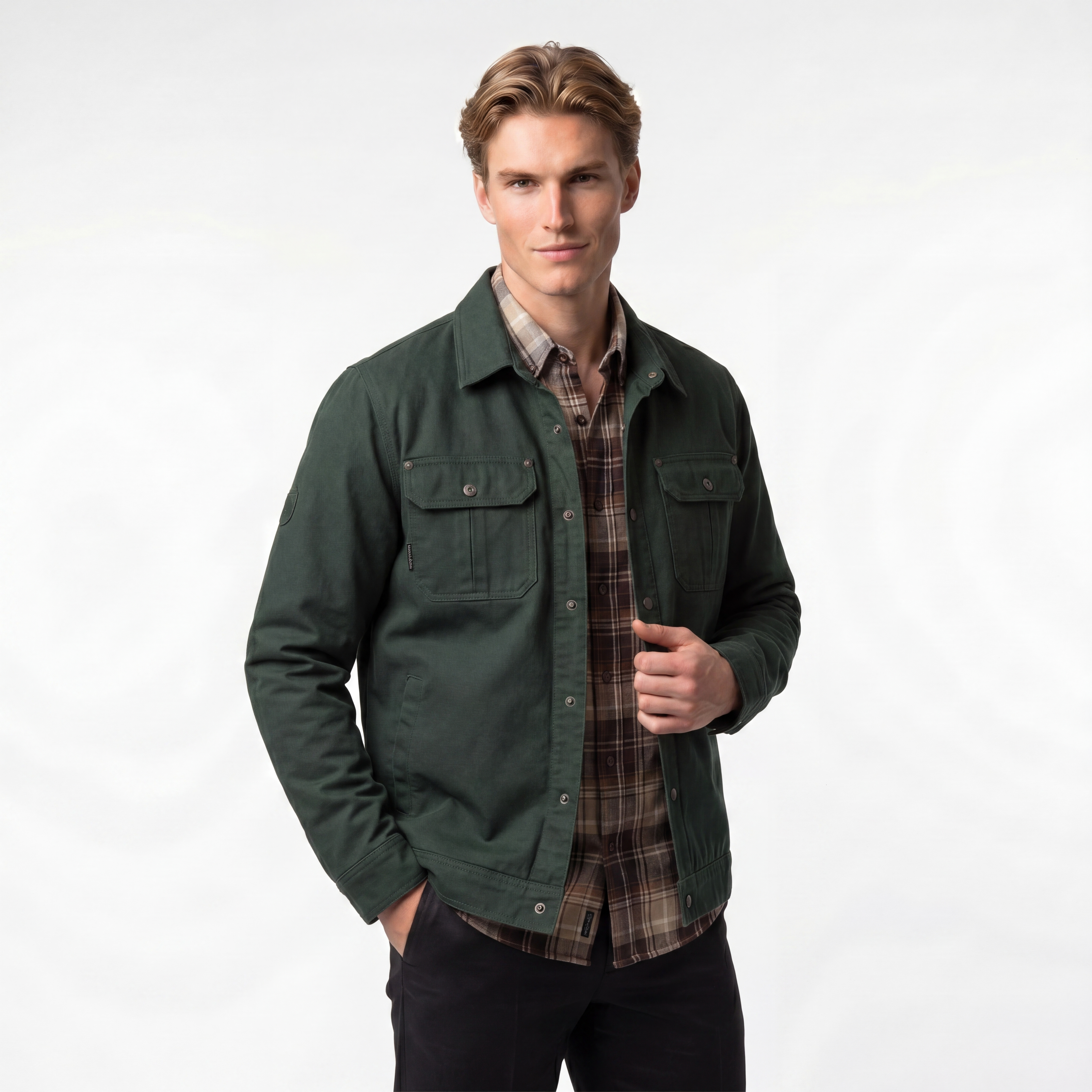 Men's Waxed Trucker Jacket | All-Season Durable Outerwear for Casual Wear