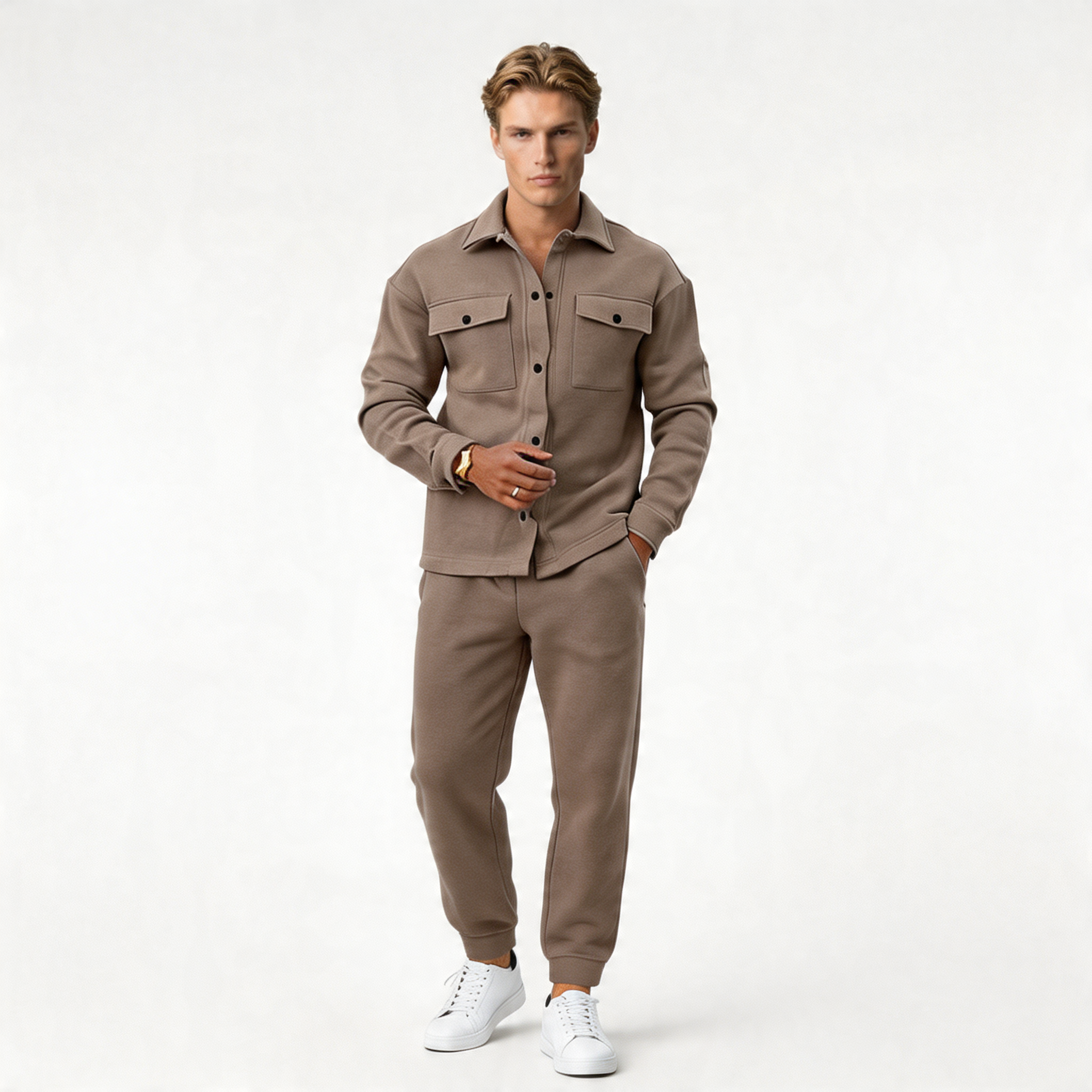 Men's Athleisure 2-Piece Set | Comfortable Fabric | Casual Sportswear Outfit