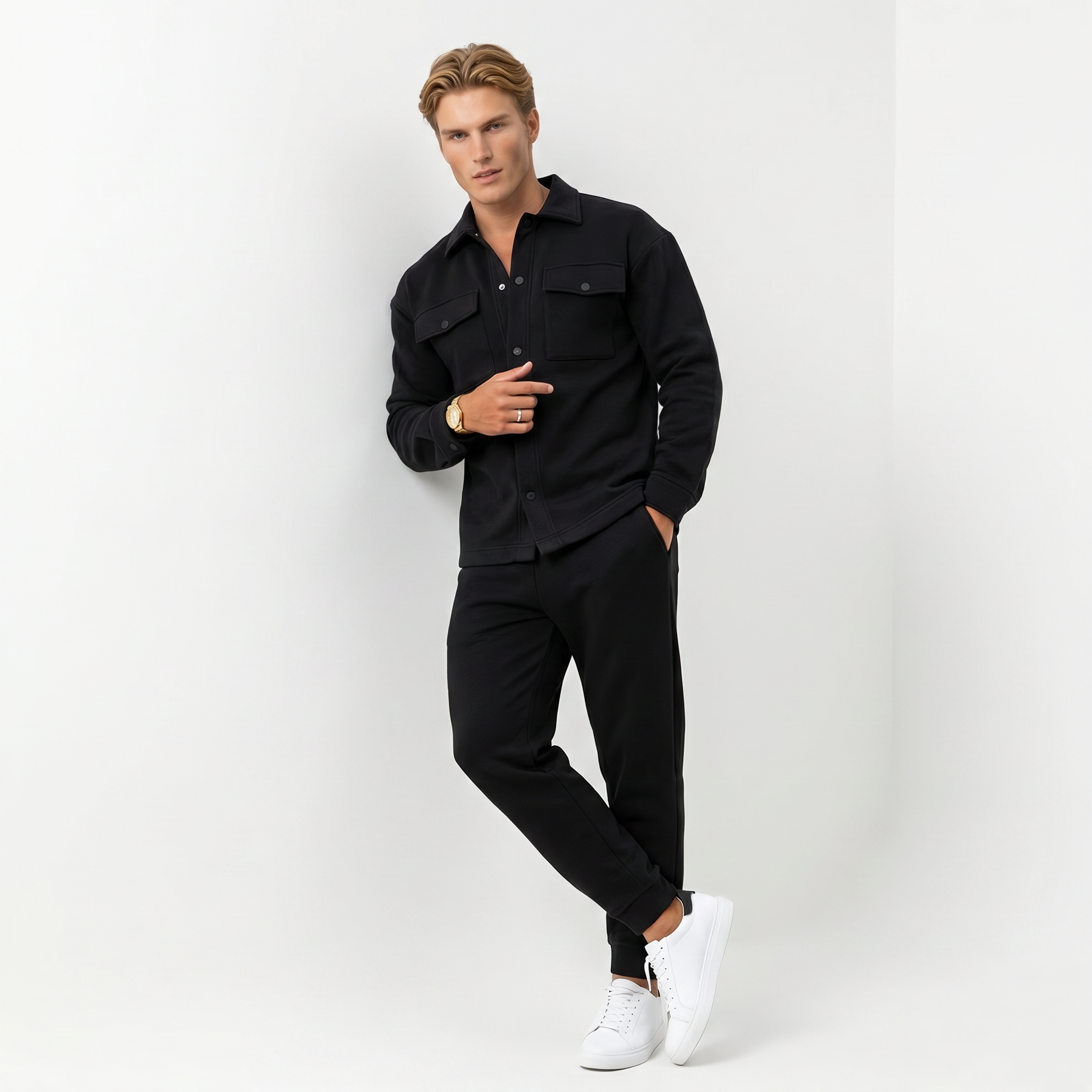 Men's Athleisure 2-Piece Set | Comfortable Fabric | Casual Activewear Outfit