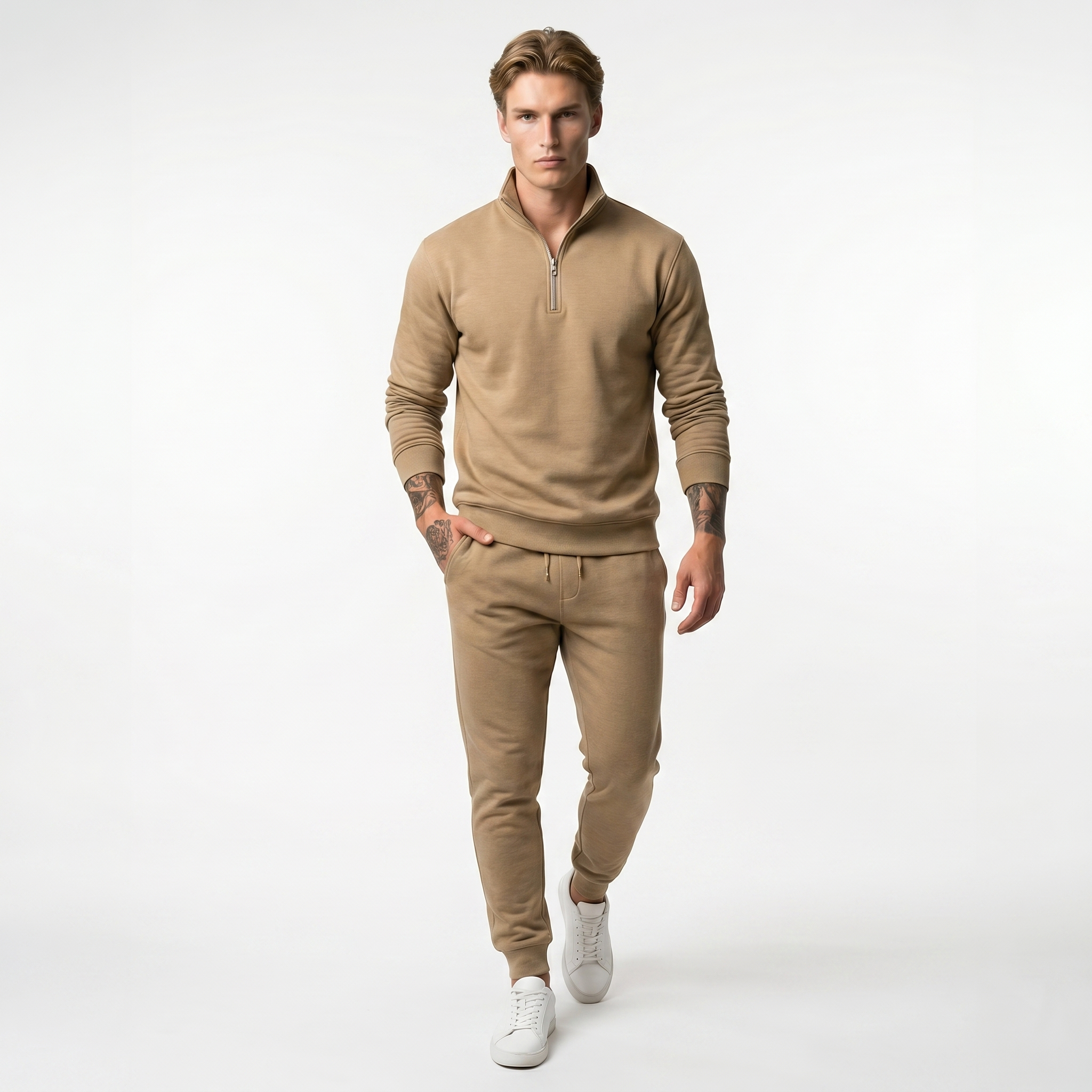 Men's Modern Tracksuit Set - Comfortable Fabric, Casual Style for Active Wear