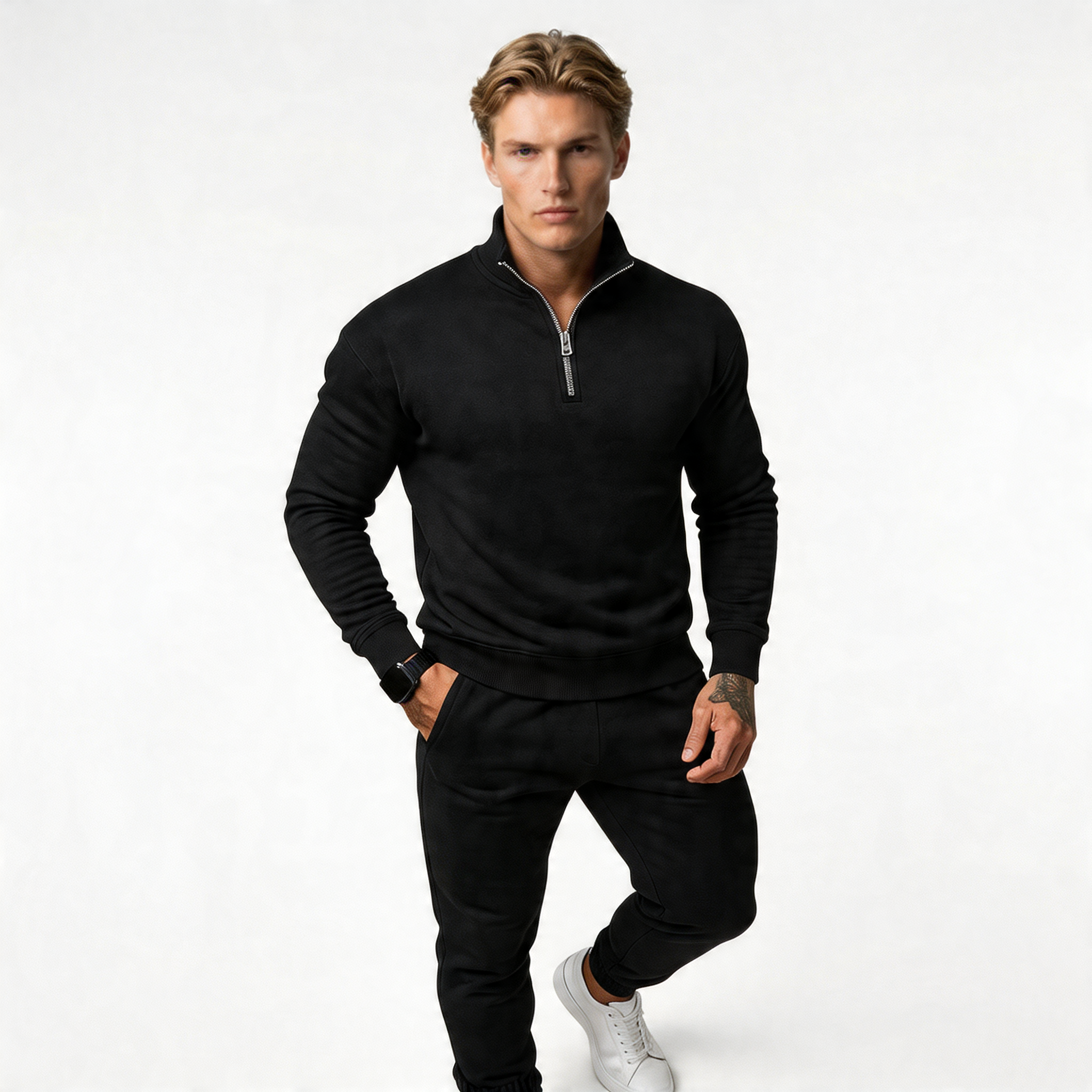 Men's Modern Tracksuit Set - Comfortable Fabric, Casual Style for Active Wear